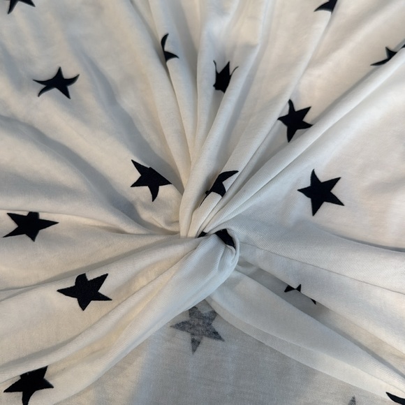 Lucky Brand White Star Print Short Sleeve Tee - Picture 5 of 6